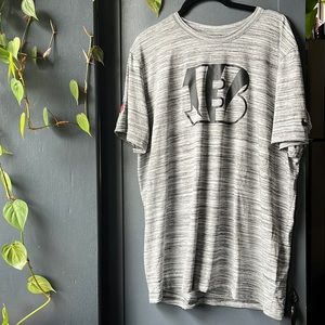 Nike Dri-Fit Tee Cincinnati Bengals NFL Tee Tshirt Large Like New Gray Black
